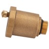 Brass bleed opening, male thread air vent, automatic disposable bleed