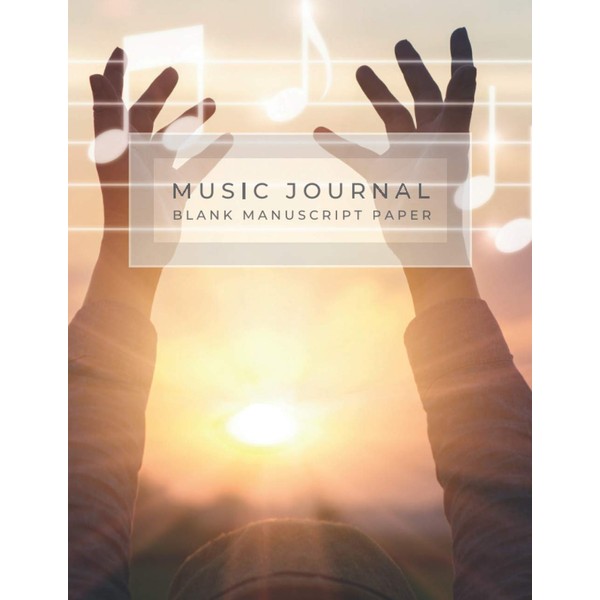 Music Manuscript Journal Worship: Blank sheet music manuscript paper, 120