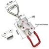4003 Toggle Latch Clamp, 304 Stainless Steel Adjustable Toggle Latches