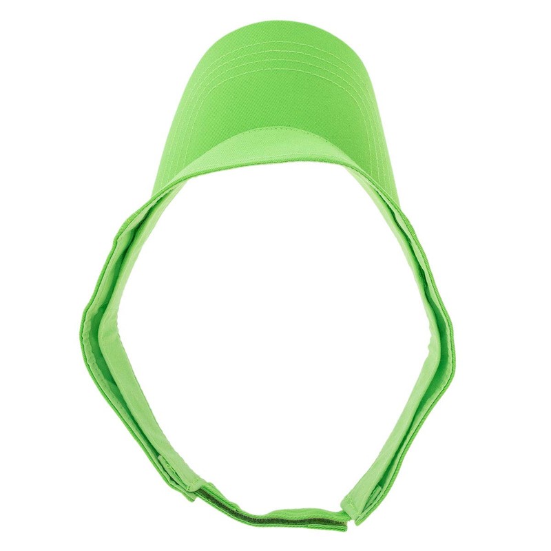 Lime Green Sun Visor Hat - Single Piece