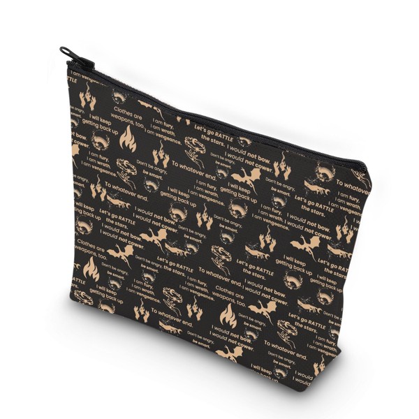 TOG Canvas Makeup Bag Throne Bookworm Gift Glass Fiction Gift