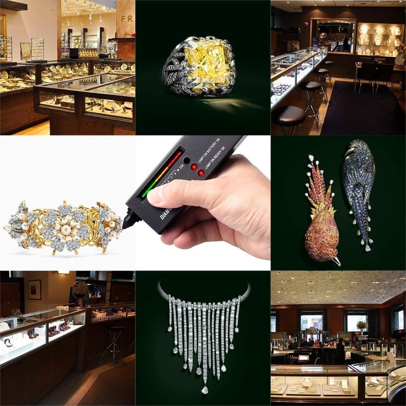 Diamond Tester, Professional Jewelers' Gemstone Detector, High Accuracy Diamond Checker