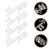 NOLITOY 12pcs Clear Hidden Valance Clips for Window Blinds Blind