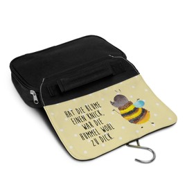 Mr. & Mrs. Panda Hummel Fluffy Toiletry Bag, yellow, Hand Drawn