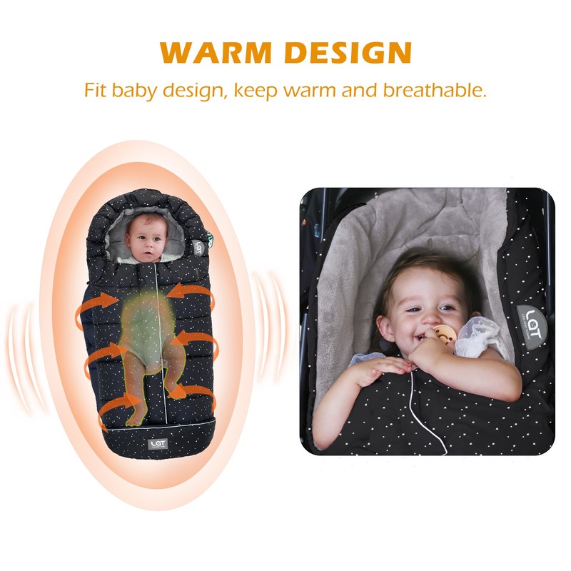 LAT Baby Warm Bunting Bag Universal,Stroller Sleeping Bag Cold Weather,Waterproof