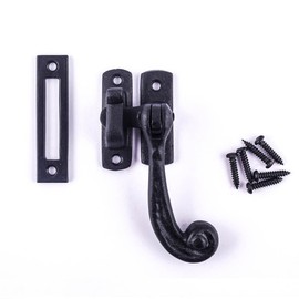 Renovators Supply Manufacturing Window Sash Lock 3.75 in. Wrought Iron Traditional Window Locks with Mounting Hardware