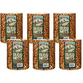 6-Pack of Mr. Bird Bugs, Nuts, & Fruit Large Cylinder Bugs, Nuts & Fruit 4 lbs. 2 oz.