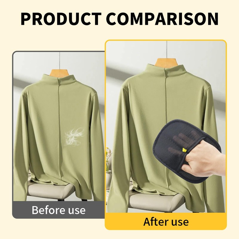 QIYUDA 1 Pcs Pets Static Removal Gloves, Reusable Cat Dog
