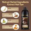 Dark Brown Hair Dye Shampoo for Men and Women 500