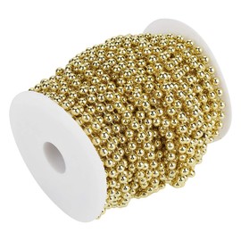 25 M/Rollo de Galvanoplastia Perlas de Alambre Guirnalda Cadena DIY Decoración de Boda 6mm Longitud Compacta Se Puede Tener en Dos Colores. Estas Cuentas de Cordón Adoptan la