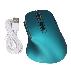 Vertical Ergonomic Mouse 2.4G Multi Function Button Rechargeable Wireless Mouse with USB Adapter for Computer Blue