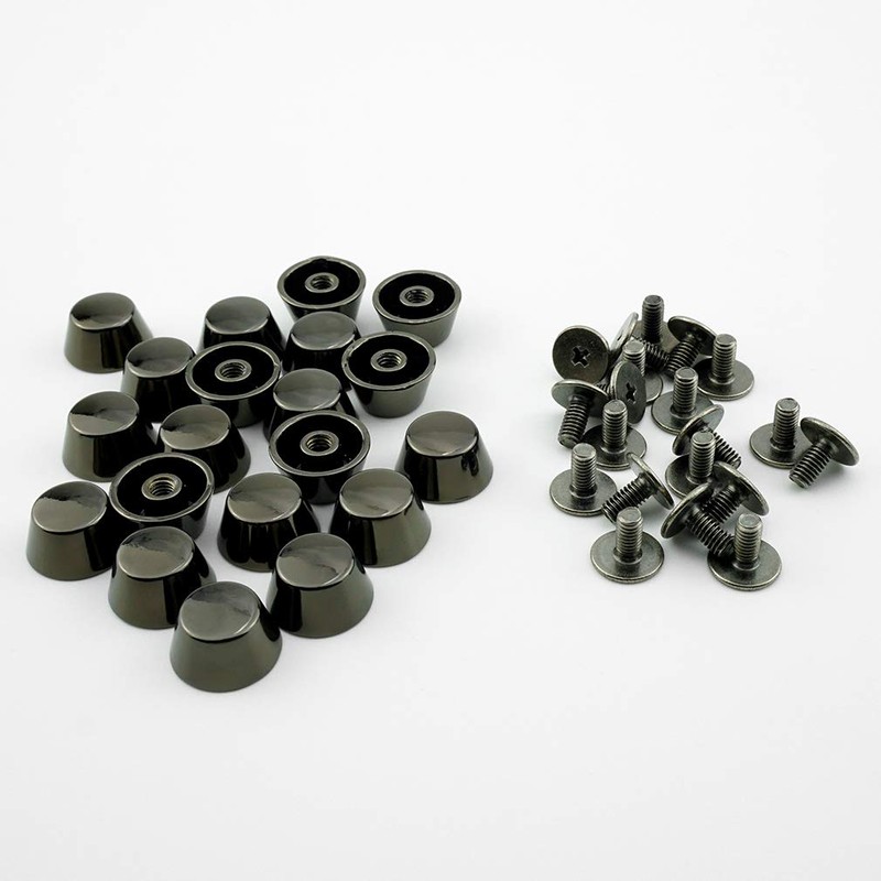 Bottom Studs Brass Screw Type Trapezoid Type 20 Piece Bag