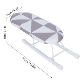 Duokon Tabla de Planchar Plegable, Tabla de Planchar con Placa de Descanso de Hierro Patas de Ajuste de Altura Múltiple Pies Antideslizantes para Viajes en Casa Al Aire Libre(F)