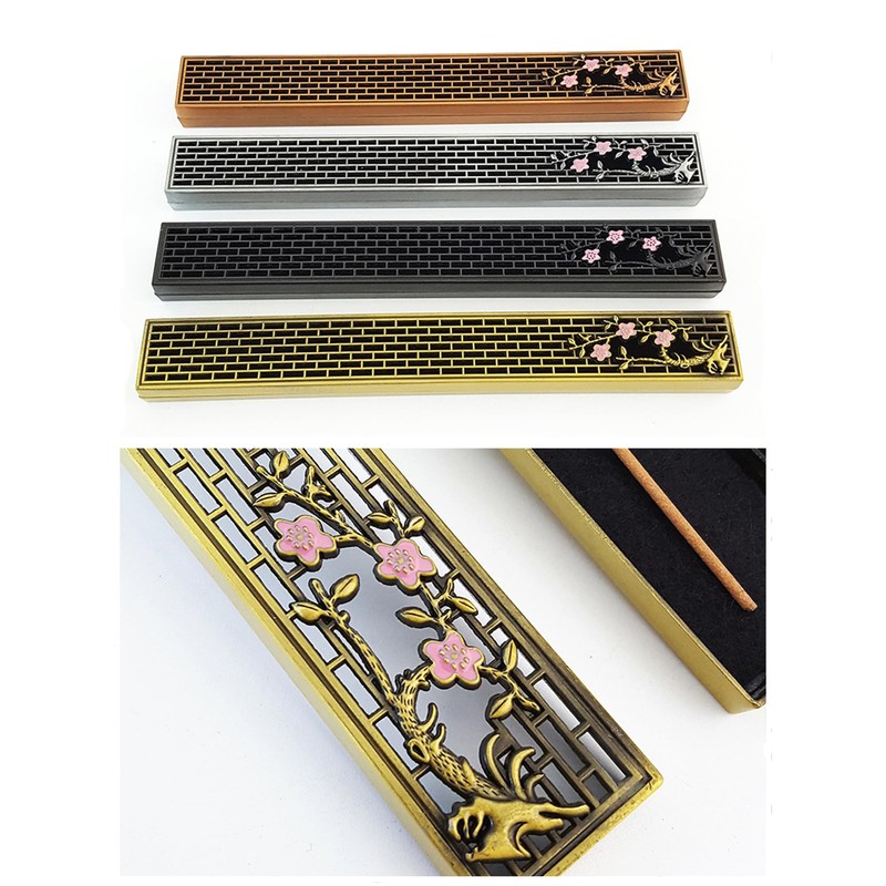 Futupe Incense Burner, Incense Burner, Horizontal Stand, Box Type, Lid