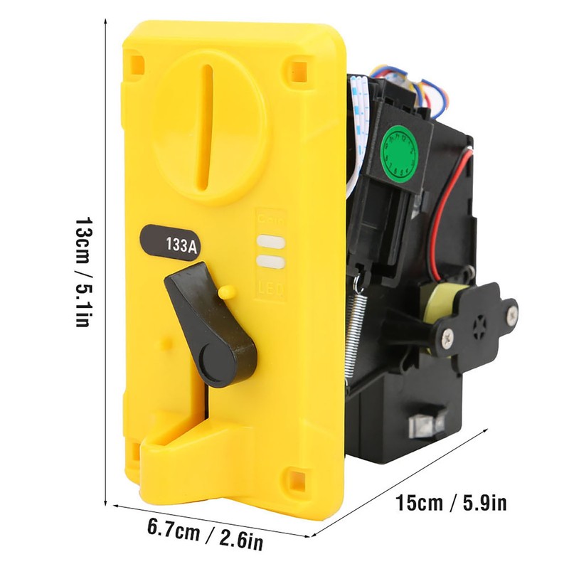 Comparative Coin Selector Box Acceptor CPU with LED Light Flip