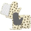 MIFSOIAVV Happy Busy Bees Oven Mitts and Pot Holders Sets