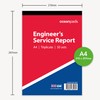 Ocean Pads Engineer Service Report Book with Inspection Description Timesheet