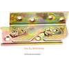 LBY Bed Rail Brackets with Square Screws – Heavy Duty