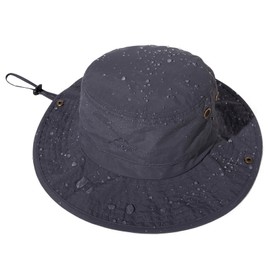 TOP-EX Mens Sun Hats Fishing Bucket Boonie Beach Golf Hiking Summer UV Protection Outdoors Wide Brim Medium Large M L Dark Grey