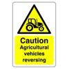 Safety First Display LTD Caution Argricultural vehicles reversing sign -