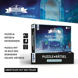 TOPP 18582 Experience Treasure of the Pyramid. 500 Pieces Full of Adventure and Tricky Puzzles. The Escape Room to Puzzle 1+ People | Ages 12+ | 90-120 Minutes, Multicoloured