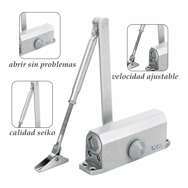 Asins Cierra Puertas Automático Tiene Una Función Ignífuga