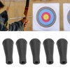 5Pcs Archery Tips, Soft Rubber Arrowheads 6mm Blunt Point Broad