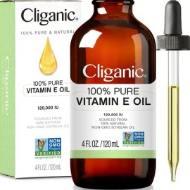 Aceite De Vitamina E Cliganic 120,000 Ui Para Piel, Cabello