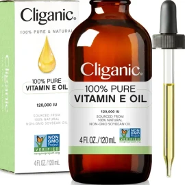 Aceite De Vitamina E Cliganic 120,000 Ui Para Piel, Cabello