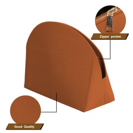 TTdayup Bolsa organizadora de tela de fieltro, bolsas de aseo para maquillaje LV Alma BB PM, bolsa de viaje, organizador portátil para base de cosméticos (color: café, tamaño: Alma BB)