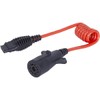MaxxHaul 70086 7-Way Round to 4-Way Flat Trailer Plug Adaptor with 18 Inch Flexible Cable Which Extends To 36 Inches , Red