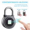 Fingerprint Padlock, Bluetooth Lock, Mobile APP, MEGAFEIS Smart Padlock with