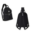 Baggallini womens Naples Convertible Backpack, Black, One Size US