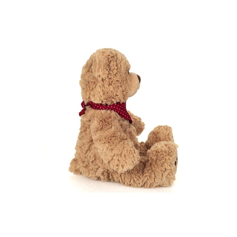 Teddy Hermann 91327 Teddy Curtis mit Halstuch 30 cm, Kuscheltier,