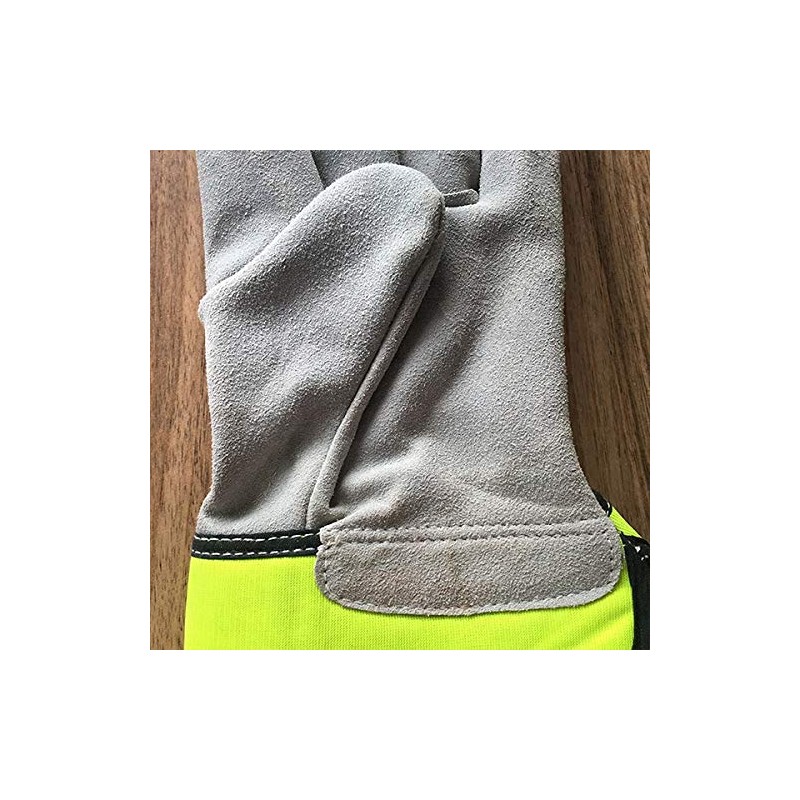 Derby Hi-Vis Real Leather Childrens Kids Toddlers Rigger Work Gardening