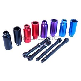 Slamm Cylinder Scooter Stunt Pegs With Axles Red