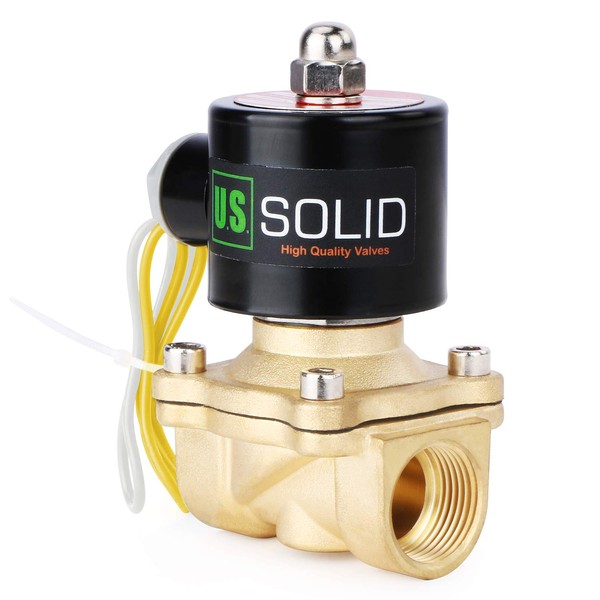 3/4" Brass Electric Solenoid Valve 110V AC Normally Closed Non-potable Water, air, Diesel by U.S. Solid