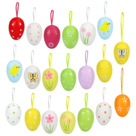 O-Kinee Easter eggs decoration for hanging, plastic Easter decoration