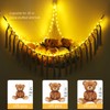 Stuffed Animal Hammock with 75LEDs Lights Preinstalled, Extra Large 55in