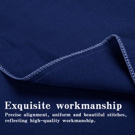 NTBAY Twin Flat Sheet Only - Brushed Microfiber Flat Sheet - Soft, Wrinkle-Free, Fade-Resistant, Stain-Resistant, Top Sheet, Hotel Quality Flat Bed Sheet, Navy Blue