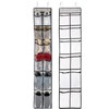 Extra Large Hanging Shoe Storage Organizer, 12 Grey Mesh Pockets