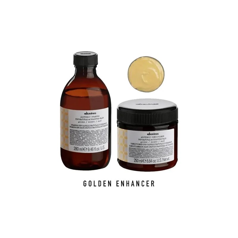 Duo Alchemic Golden Davines Shampoo Y Acondicionador
