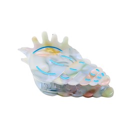 Novelty Conch Hair Clip,Acetate Claw Clips,Hair Clips for Women,Blue