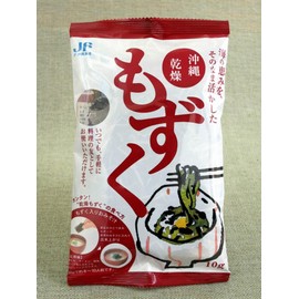 JF Okinawa Dried Mozuku, 0.4 oz (10 g) x 3 P, Easy Recipe Included, Easy to Use Anytime, As a Cooking Friend