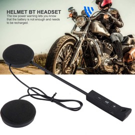 1 Pair Motorcycle Helmet Bluetooth BT Headset, Motorcycle Sports Headset Waterproof Headphones Speaker Support Hands-Free Calling