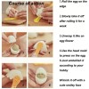 2pcs Fancy Cut Egg Cooked Eggs Cutter Lace Egg Slicer
