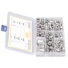 170pcs M3‑M10 304 Stainless Steel Rivet Nuts Durable Flat Head