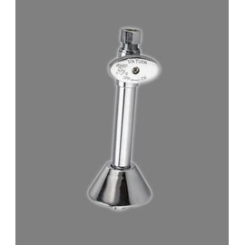 1/4-Turn Straight Stop Valve With 5"Copper Tube Extension, Sweat 1/2" x3/8" Comp HQ