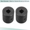 sourcing map Flexible Coupling Shaft 14 mm to 14 mm
