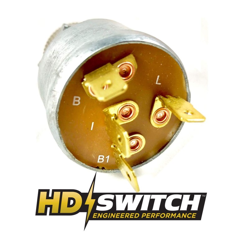 HD Switch Replacement Golf Cart Key Switch, 4 Terminal EZGO